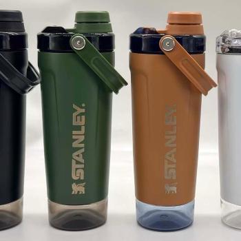 copo Shaker portátil de grande capacidade 304 aço inoxidável dupla camada copo térmico ao ar livre portátil
