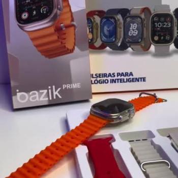 Relógio Smartwatch com 7 pulseiras  W74 Pro Max
