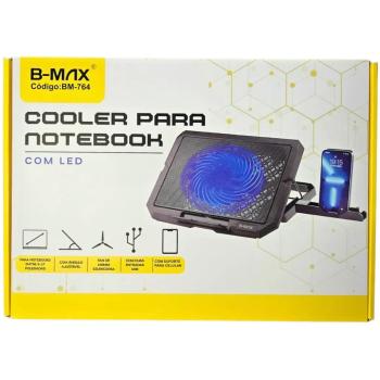 Base Refrigerada Para Notebook C/ Cooler Bm-764 B-max