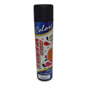 TINTA SPRAY PRETO FOSCO 400ML COLORE