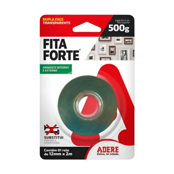 FITA DUPLA FACE TRANSPARENTE 12X02M ADERE