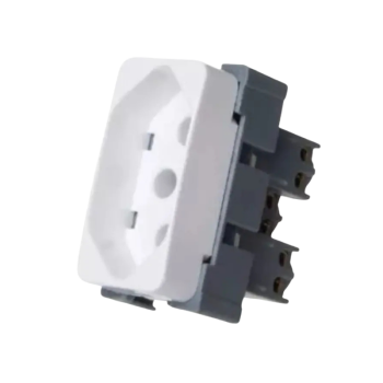 MODULO TOMADA 2P+T 10A BRANCA B3 MARGIRIUS