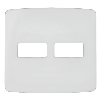 PLACA 4X4 2 POSTOS HORIZ BRANCO B3 MARGIRIUS