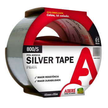 FITA SILVER TAPE PRATA 45MMX05M 800S ADERE
