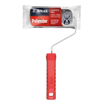 ROLO ESPUMA POLIESTER 9CM C/SUPORTE 406 ATLAS