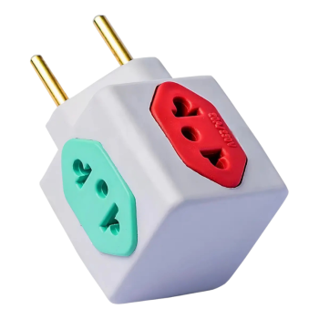 ADAPTADOR CUBO COLORIDO BENJAMIM 4 TOMADAS MARGIRUS