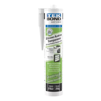 COLA SILICONE ACETICO TRANSPARENTE 256G TEKBOND