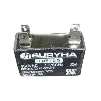 CAPACITOR DE ARRANQUE SURYHA 1 uF 450V QUADRADO