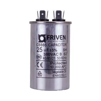CAPACITOR PERMANENTE FRIVEN 25UF 380V CBB65