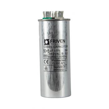CAPACITOR PERMANENTE DUPLO FRIVEN 50 + 5 UF 380V