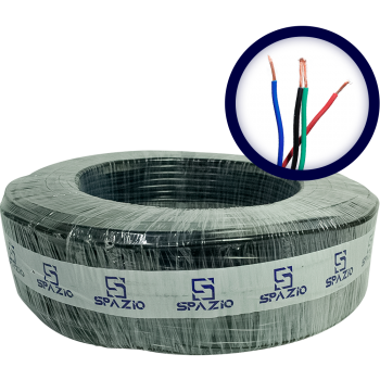 CABO FLEXIVEL PP 4 VIAS 1,5MM ROLO 25 METROS