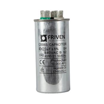 CAPACITOR PERMANENTE DUPLO FRIVEN 40 + 2,5 UF 440V