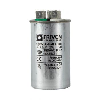 CAPACITOR PERMANENTE DUPLO FRIVEN 30 + 3 UF 380V