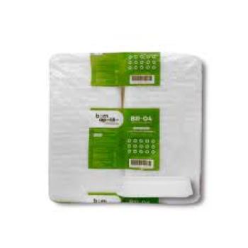 Bandeja Isopor Br 04 pct c/100und BOM APETITE
