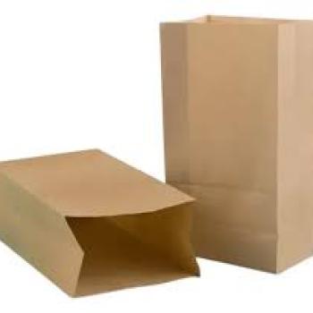Saco Kraft Liso 1PP 25x18x12cm  - 50UND vinco