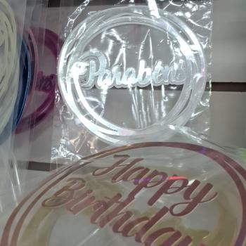 Topo Circulo parabens/happybirthday und cada
