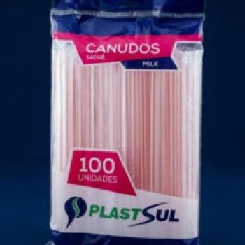 Canudo Milk c/ 100und  Plastsul sachê