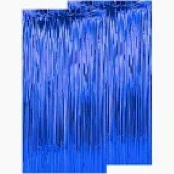 Cortina Franja Metalizada Azul 2x1 ANALU und