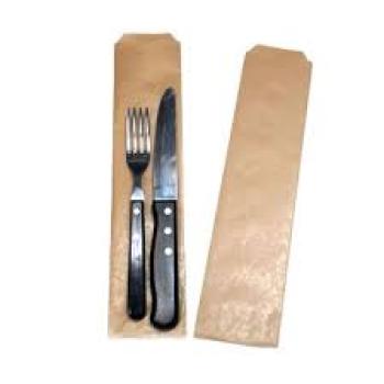 Saco Talher Kraft 7x27cm c/100 UND