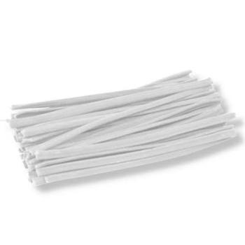 Fecho de Arame Revestido 50g 7cm BRanco
