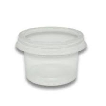 Kit pote 140ml c/tampa PP - 24UND total plast