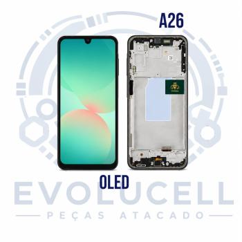 S-1008 FRONTAL SAMSUNG A26 (SM-A266) COM ARO PRETO WE KEEP OLED