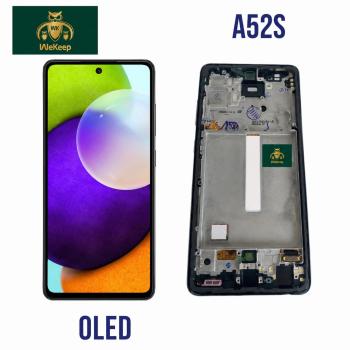 S-0647 FRONTAL SAMSUNG A52S (SM-A525M) COM ARO PRETO WE KEEP OLED