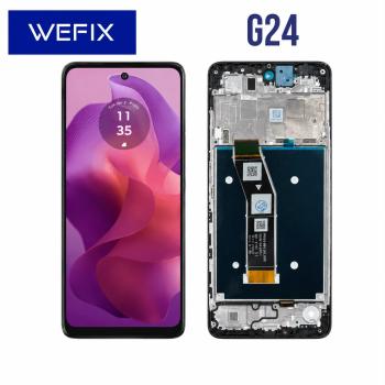 S-0192 FRONTAL MOTOROLA MOTO G24 (XT2423-1) | | G24 POWER (XT-2425) COM ARO PRETO WEFIX IPS