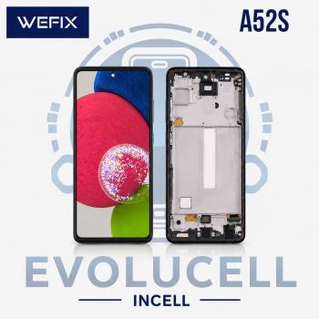 S-0844 FRONTAL SAMSUNG A52S COM ARO PRETO INCELL IPS
