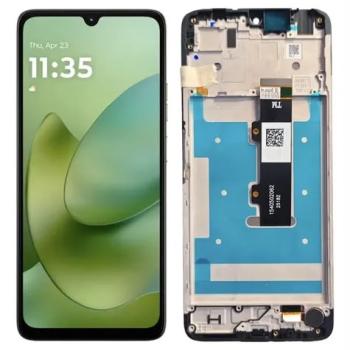 S-1114 FRONTAL MOTOROLA MOTO G06 COM ARO PRETO ORIGINAL CHINA IPS