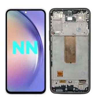 S-0899 FRONTAL SAMSUNG A54 5G (A546) PRETO COM ARO NN 1:16 OLED