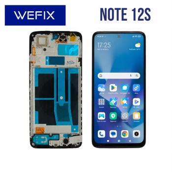 S-0754 FRONTAL XIAOMI NOTE 12S COM ARO PRETO OLED WEFIX
