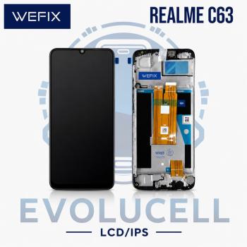 S-0807 FRONTAL REALME C63 COM ARO PRETO WEFIX IPS