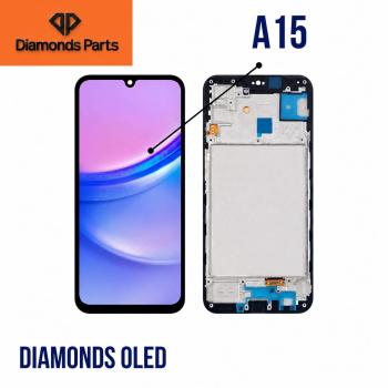S-0477 FRONTAL SAMSUNG A15 4G (A155) / A15 5G (A156) COM ARO DIAMONDS OLED