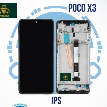 S-0449 FRONTAL XIAOMI POCO X3 / X3 PRO PRETO COM ARO WE KEEP IPS