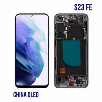 S-1177 FRONTAL SAMSUNG S23 FE ( SM-S711B) COM ARO PRATA ORIGINAL CHINA OLED