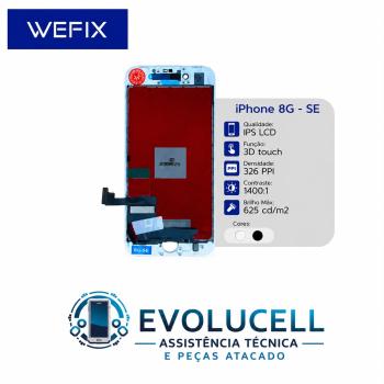 S-0602 FRONTAL IPHONE 8G | SE 2020 (A1863) WEFIX PRETO IPS ( quando acabar estoque usar endereço)