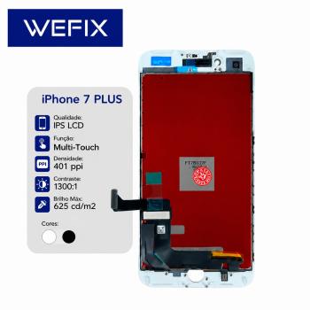 S-0599 FRONTAL IPHONE 7G PLUS (A1784) WEFIX BRANCO IPS