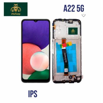S-0103 FRONTAL SAMSUNG A22 5G (SM-A226) COM ARO PRETO WE KEEP IPS