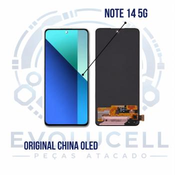 S-1018 FRONTAL XIAOMI NOTE 14 5G SEM ARO PRETO ORIGINAL CHINA OLED