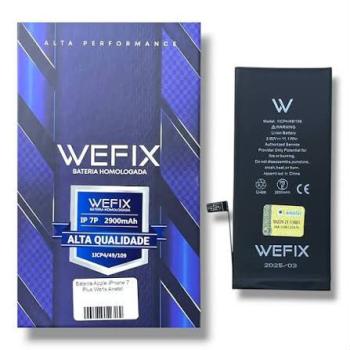 BA-0647 BATERIA WEFIX IPHONE 7G PLUS (A1784) ANATEL (1 ANO DE GARANTIA)
