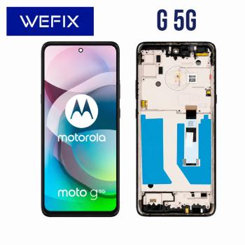 S-0301 FRONTAL MOTOROLA MOTO G 5G (XT-2113) COM ARO PRETO WEFIX IPS
