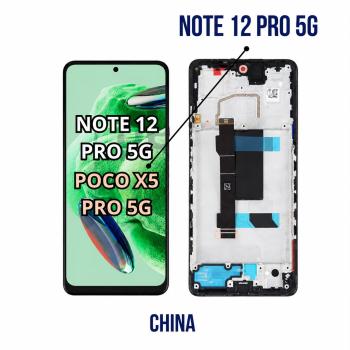 S-1151 FRONTAL XIAOMI NOTE 12 PRO 5G | POCO X5 PRO 5G COM ARO PRETO ORIGINAL CHINA