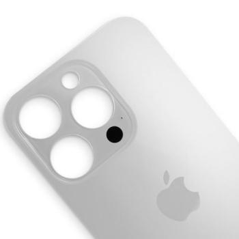 N-0232 TAMPA TRASEIRA COM SUPORTE E IMÃ IPHONE 15 PRO (A3102) TITÂNIO BRANCO ORIGINAL