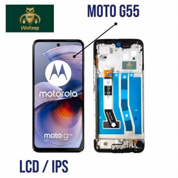 S-0274 FRONTAL MOTOROLA MOTO G55 (XT2435) COM ARO PRETO WE KEEP IPS