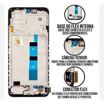 S-0515 FRONTAL XIAOMI NOTE 12 4G | POCO X5 COM ARO PRETO CHINA OLED 1:1