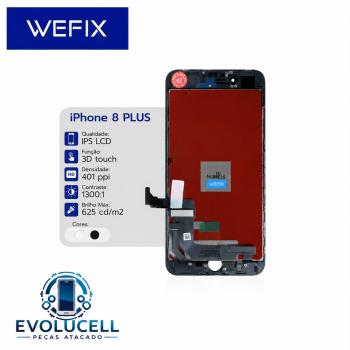S-0600 FRONTAL IPHONE 8G PLUS (A1864) WEFIX PRETO IPS