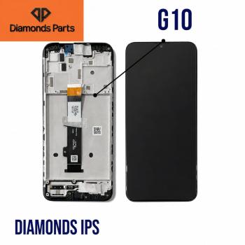 S-1049 FRONTAL MOTOROLA MOTO G10 (XT-2127) | G20 (XT-2128) | G30 (XT-2129) COM ARO DIAMONDS IPS