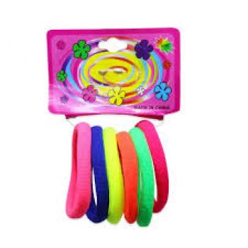 ELASTICO P/ CABELO TALES PCT C/6 (COLORIDAS)