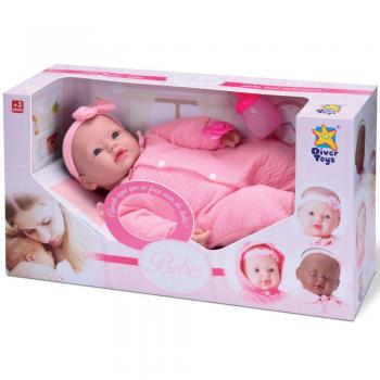 BONECA BEBES COLECAO 45CM C/FRASES E ACESS (CX-S) 8008 DIVERTOYS 800